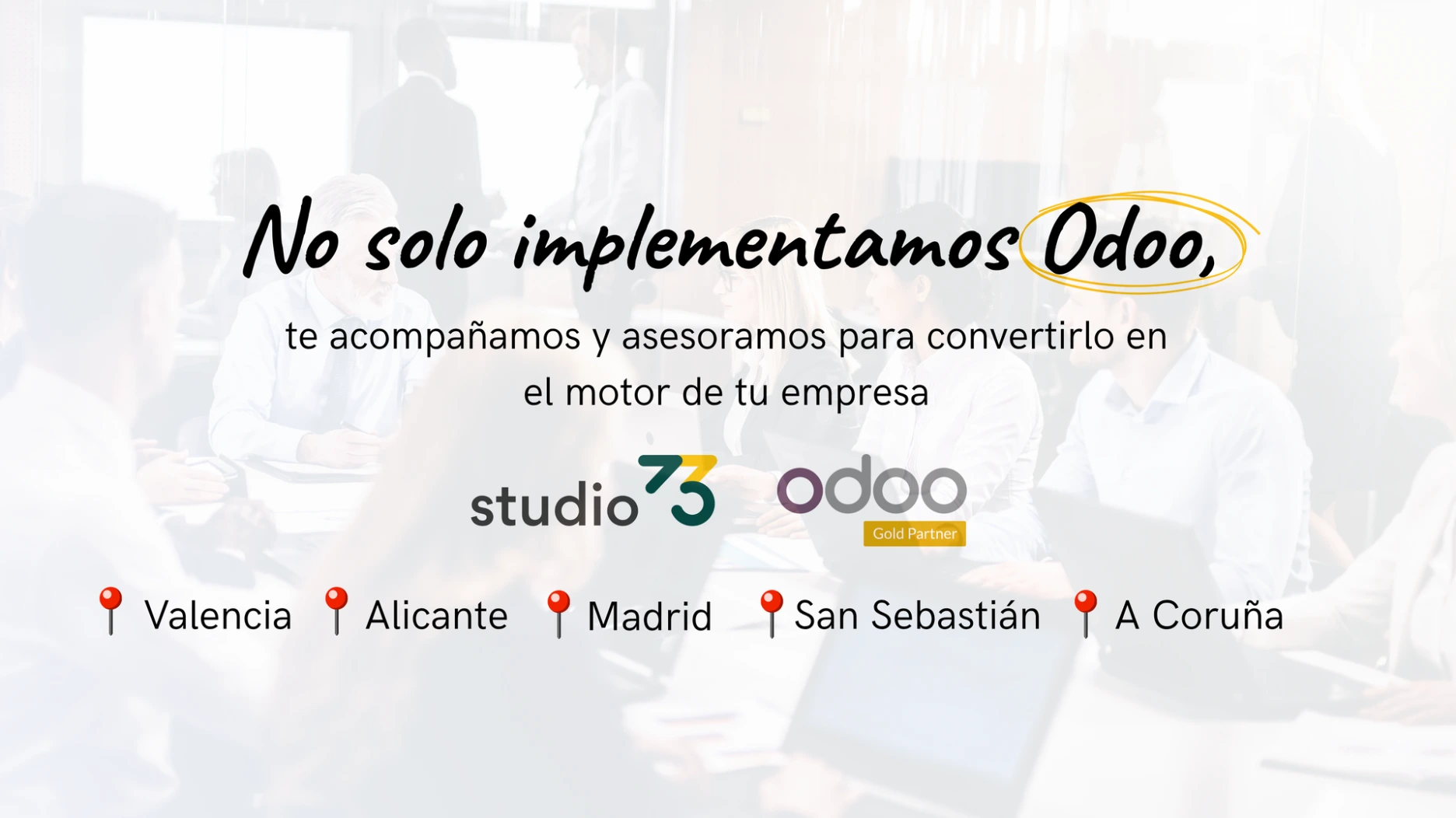 Infografía sobre las ciudades con sede de Studio73